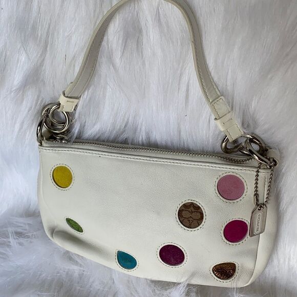 Coach white leather little purse EUC - Picture 11 of 11